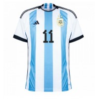Echipament fotbal Argentina Angel Di Maria #11 Tricou Acasa Mondial 2022 maneca scurta